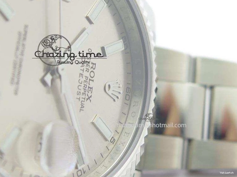 Sliver A3136 Dial II SS 41mm Gray 116334 Datejust On Sticks Bracelet Markers SS 0102